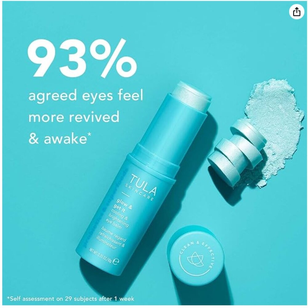 TULA Skin Care Eye Balm Glow & Get It .35oz
